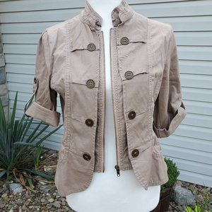 Charlotte Russe Khaki Jacket, Size M